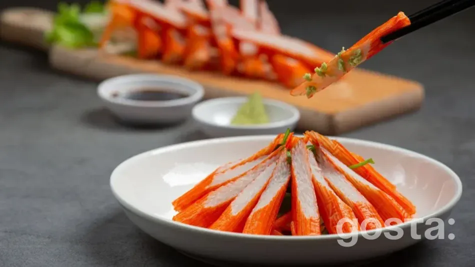 Святкові салати з крабовими паличками