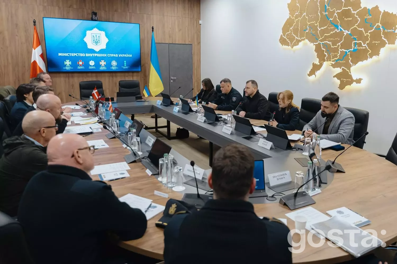 Зустріч представників МВС України та делегації Данії для підписання угоди про партнерство в галузі надзвичайних ситуацій.