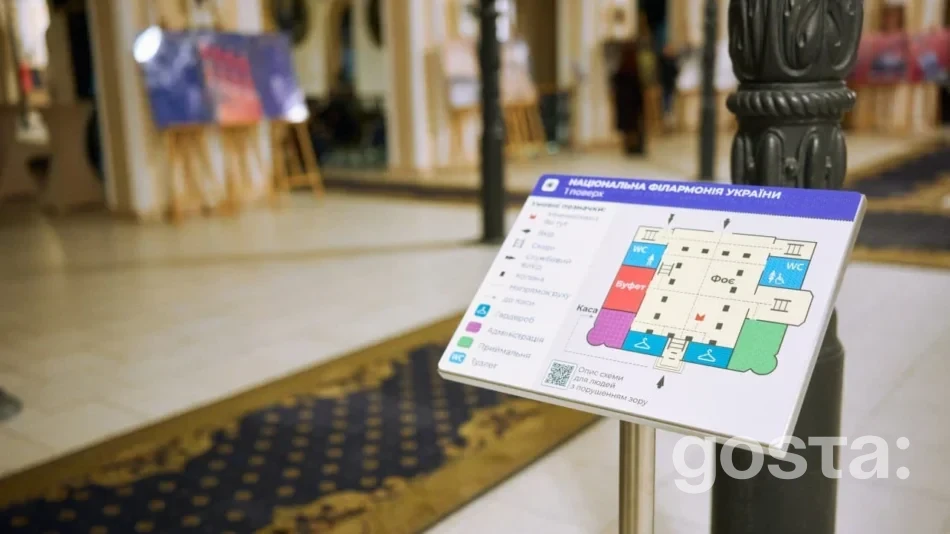 Національна філармонія України впровадила шрифт Брайля: як змінилася навігація та безпека відвідувачів