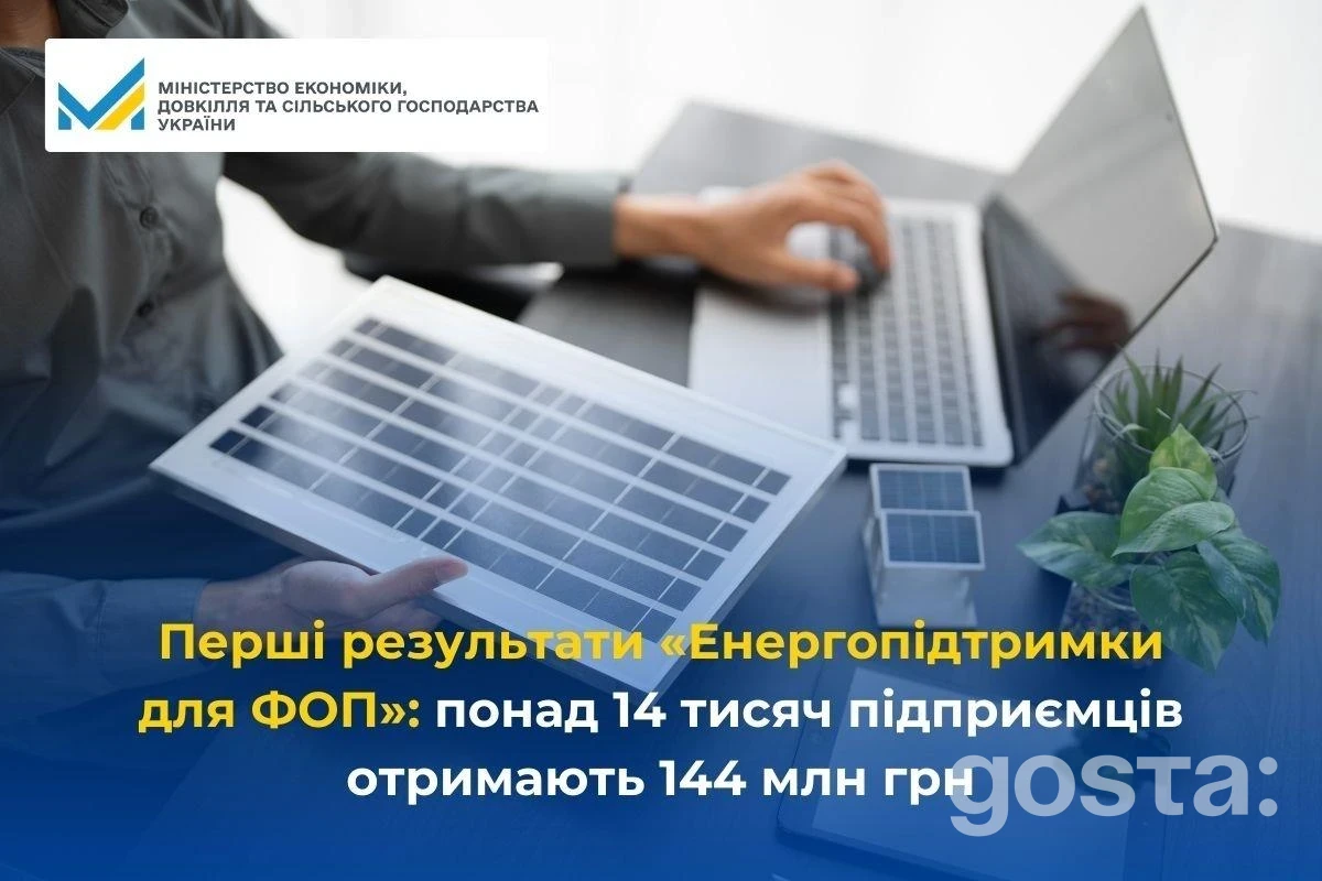 Енергопідтримка для ФОП: 14,4 тис. заяв профінансовано за 2-5 лютого – хто вже отримує кошти і на що їх дадуть