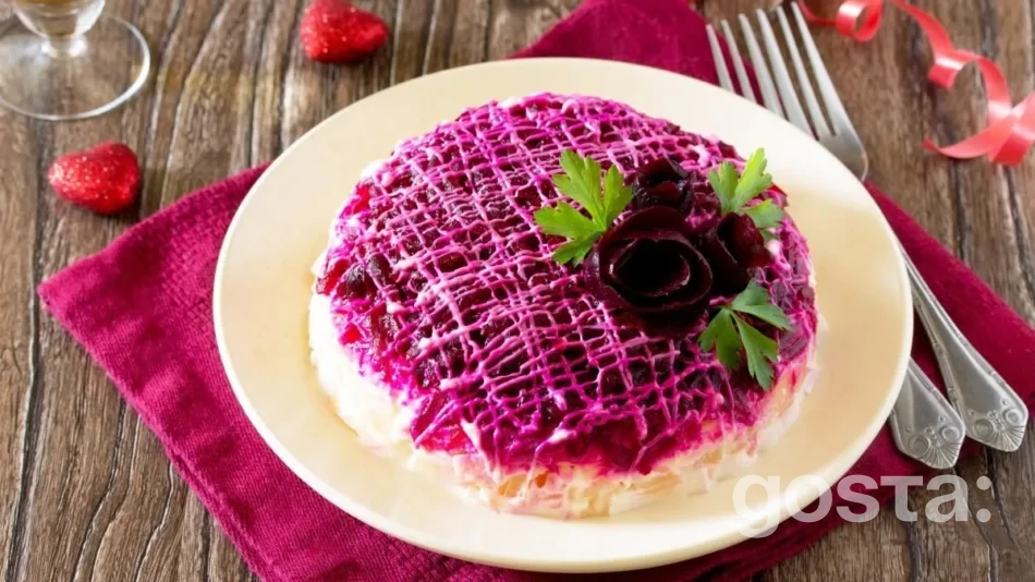 Салат з буряком і з чорносливом